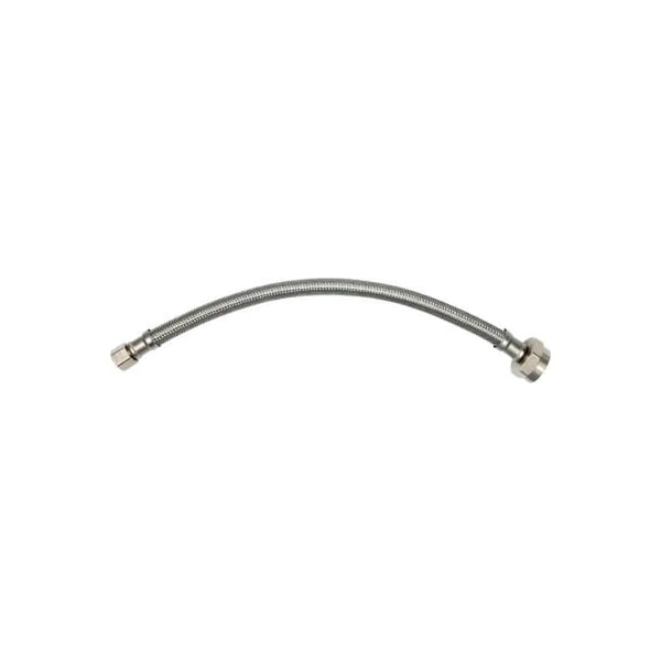 Robinson Tech International New Jersey THEWORKS SS Toilet Line - 3/8in OD x 7/8in Brass Nut x 12in SL126 - main